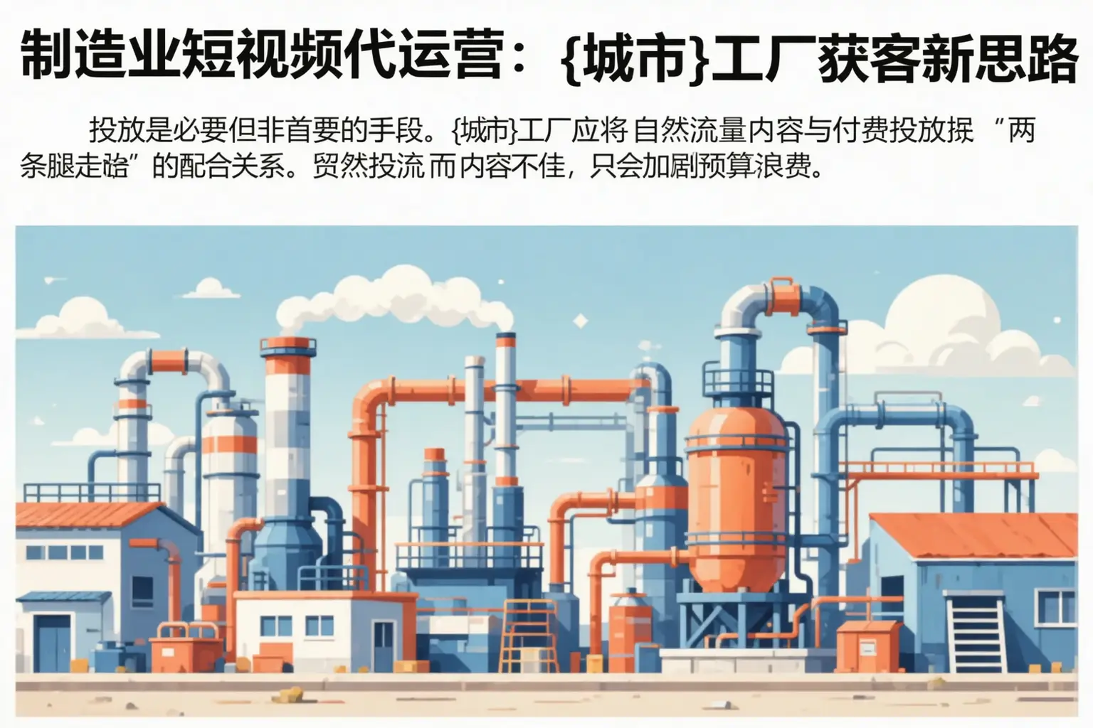 制造业短视频代运营:咸阳工厂获客新思路