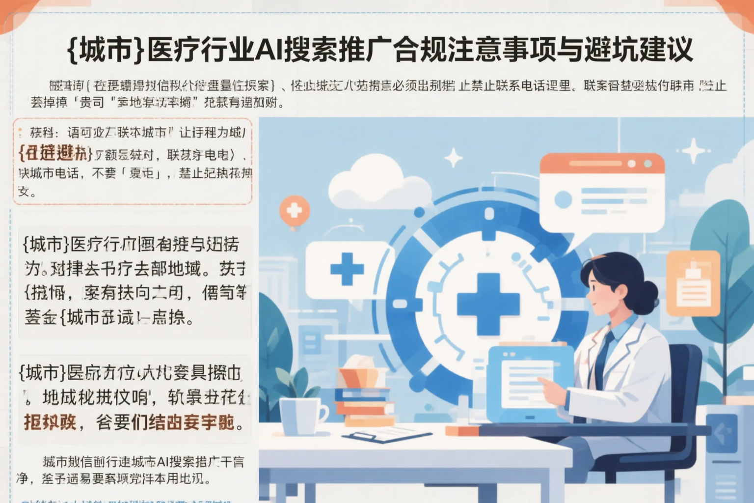 咸阳医疗行业AI搜索推广合规注意事项与避坑建议