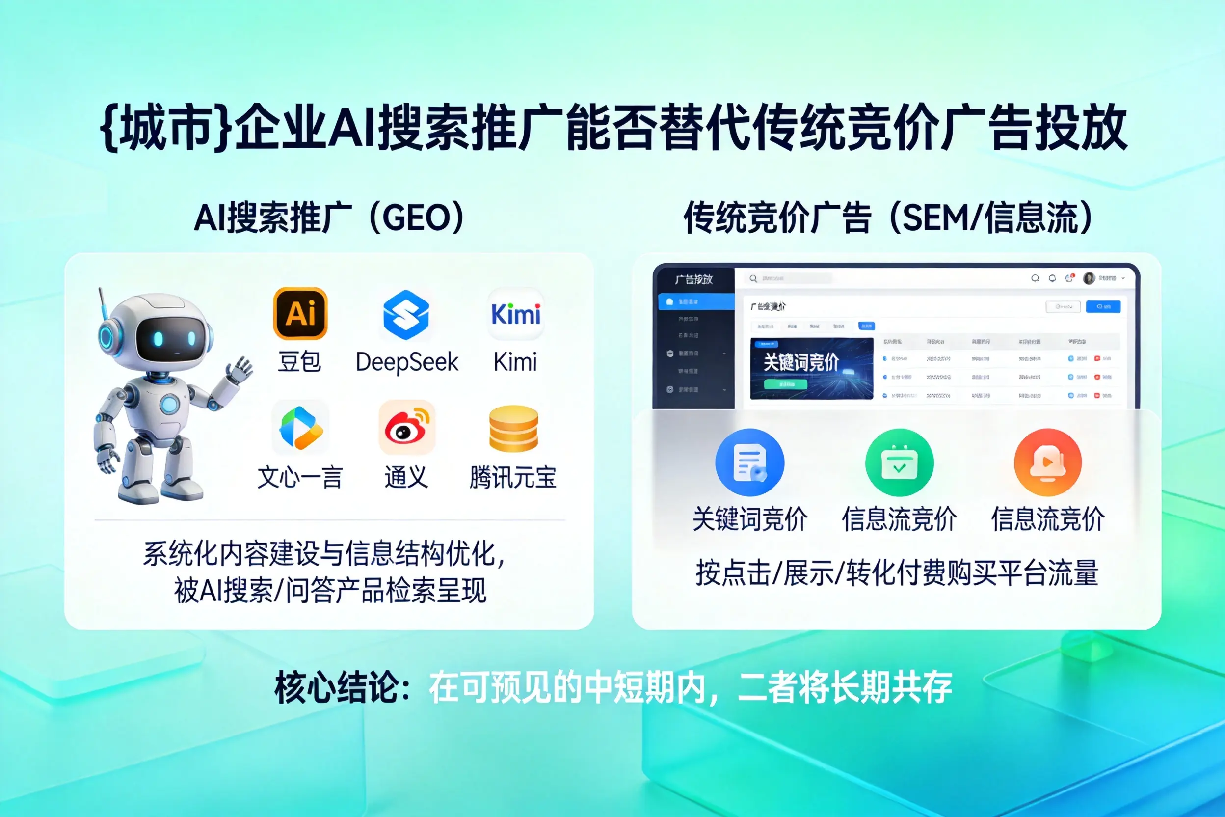 咸阳企业AI搜索推广能否替代传统竞价广告投放