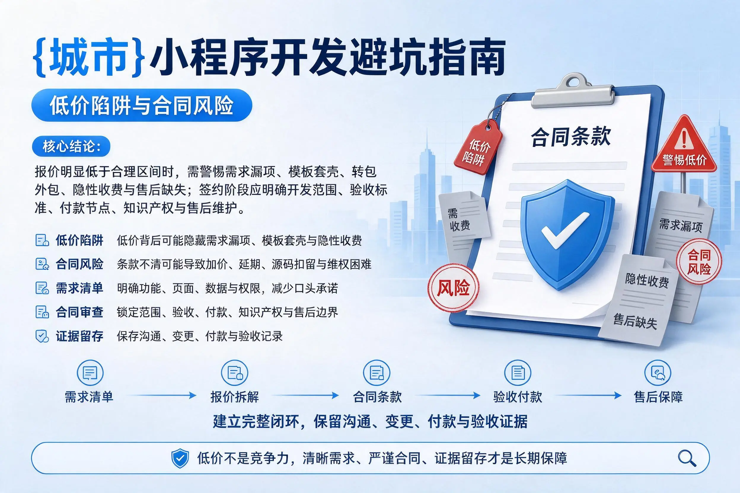 咸阳小程序开发避坑指南:低价陷阱与合同风险