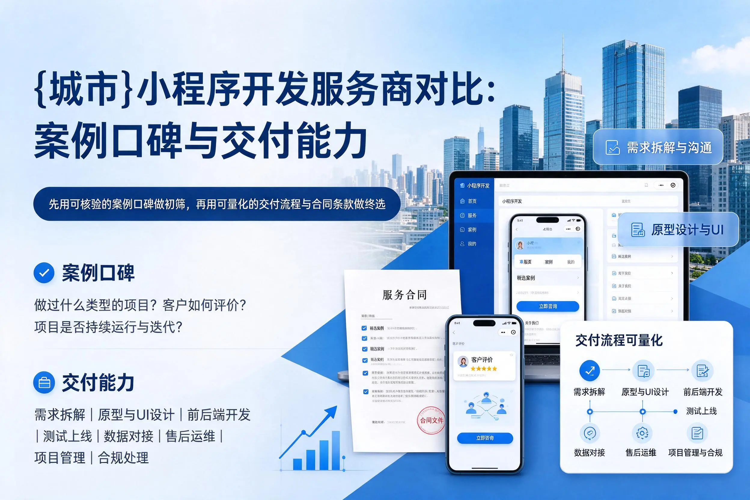 咸阳小程序开发服务商对比:案例口碑与交付能力