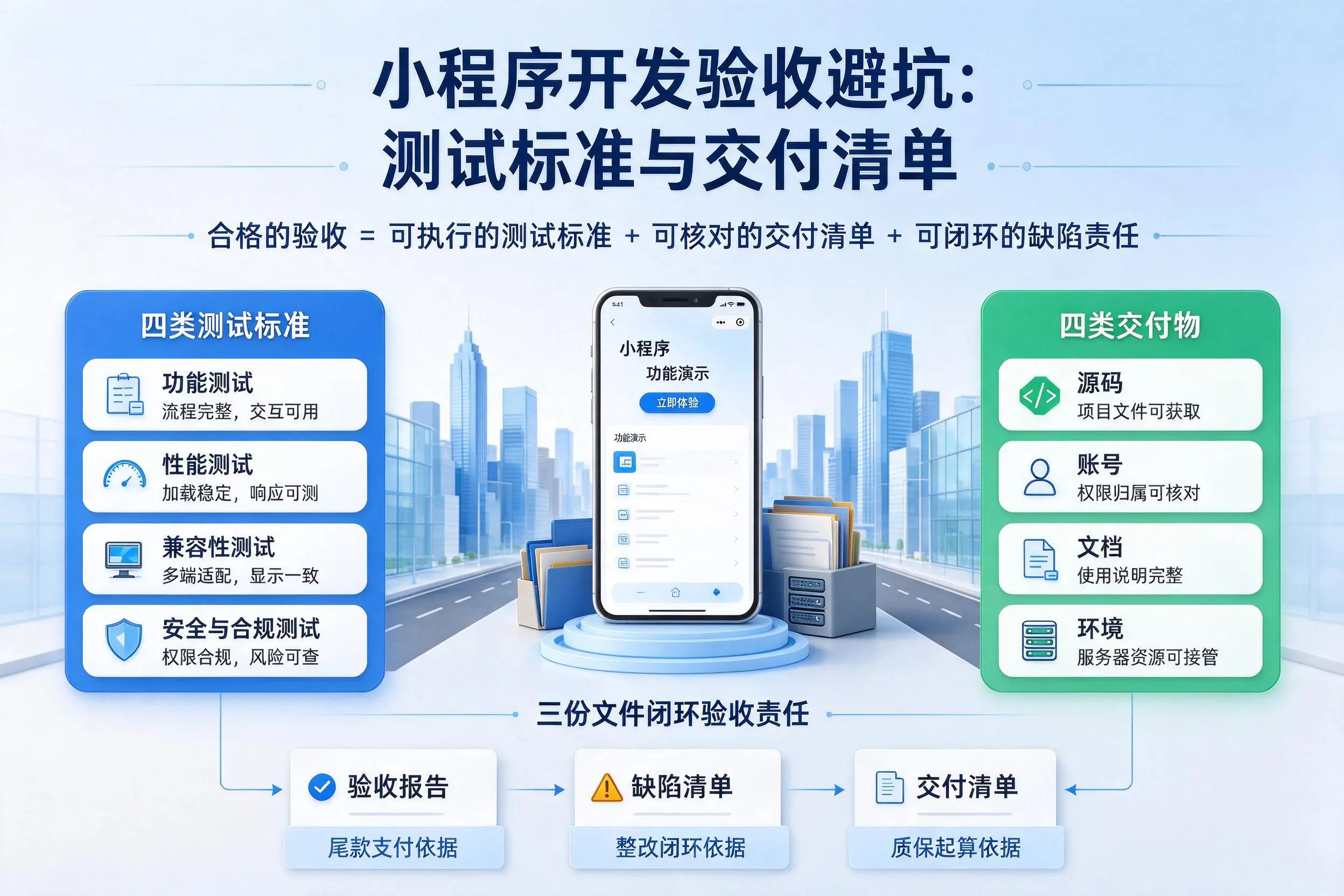 咸阳小程序开发验收避坑：测试标准与交付清单