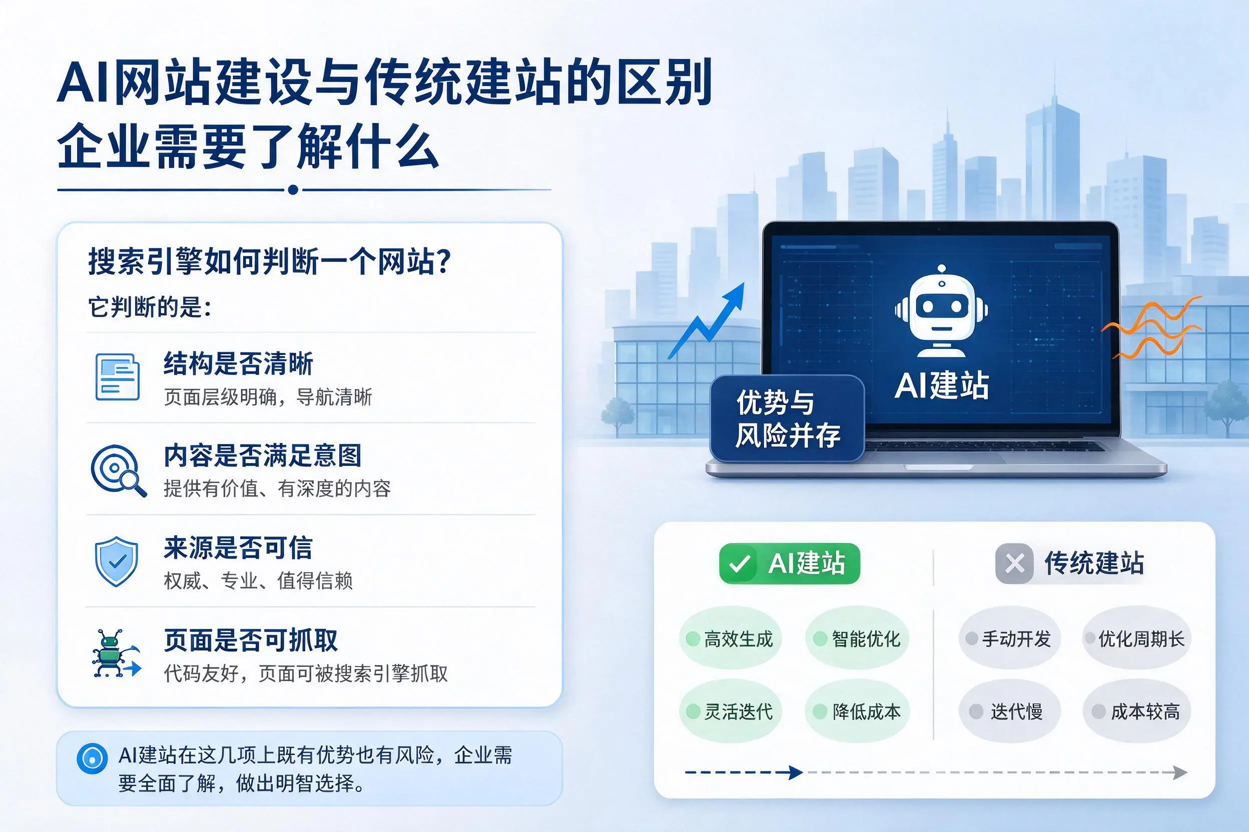AI网站建设与传统建站的区别,咸阳企业需要了解什么