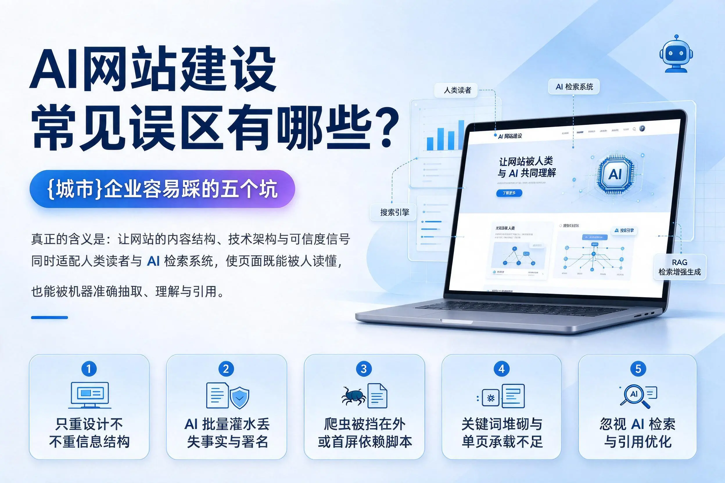 AI网站建设常见误区有哪些?咸阳企业容易踩的五个坑