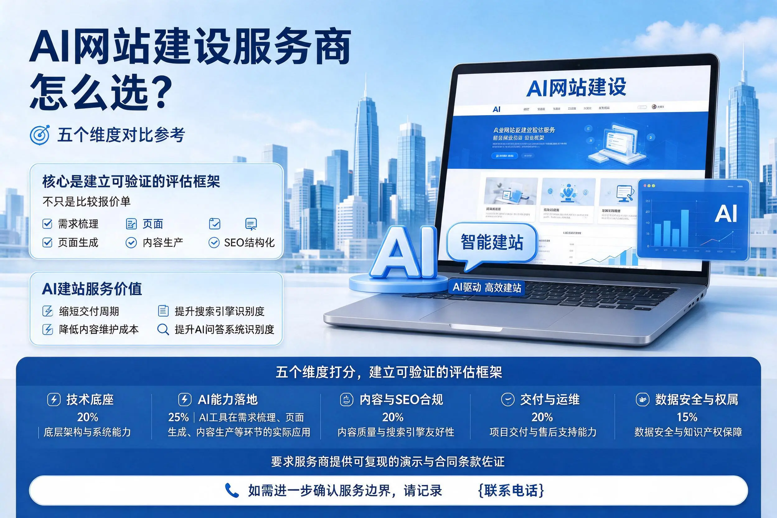 咸阳AI网站建设服务商怎么选？五个维度对比参考