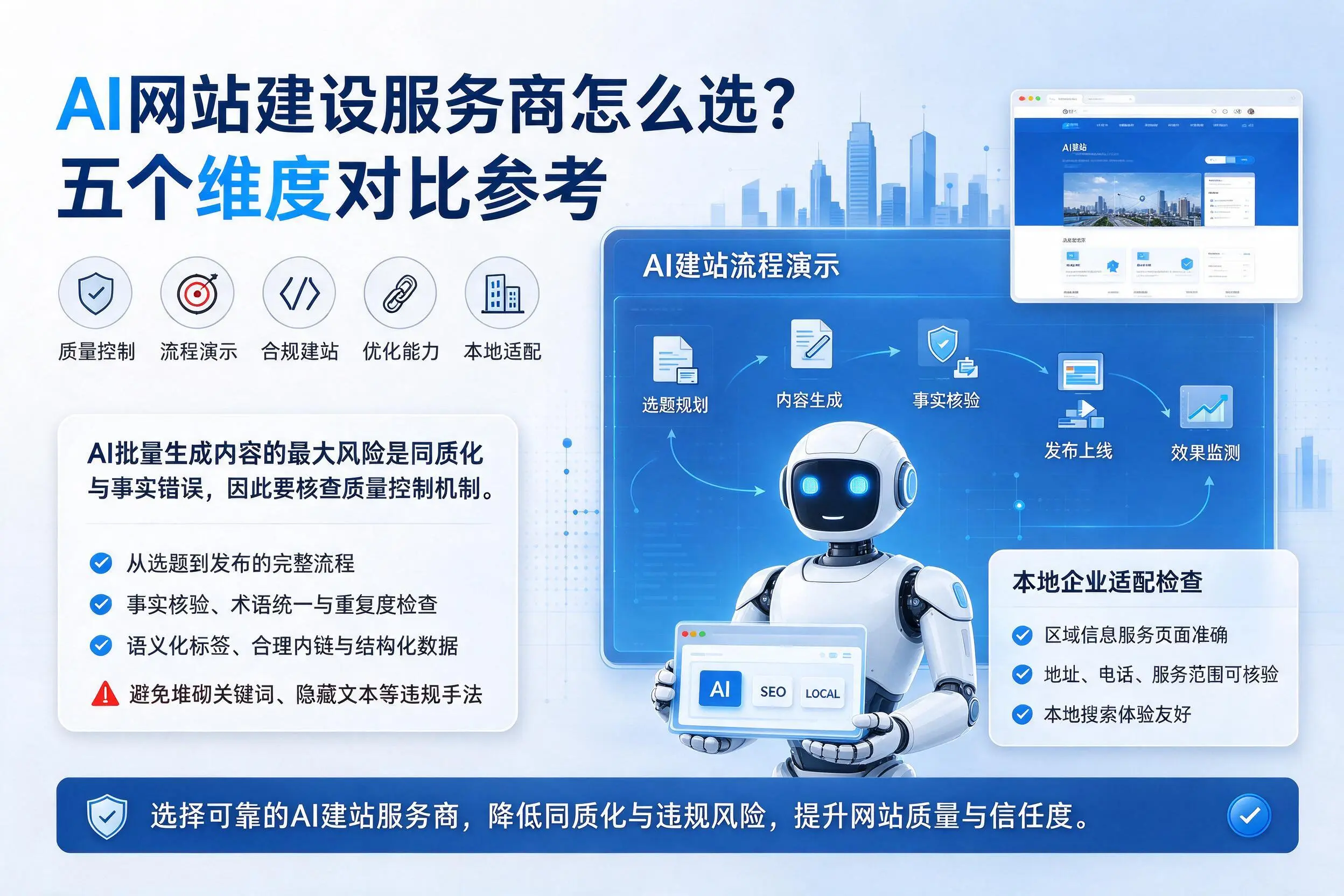咸阳AI网站建设服务商怎么选？五个维度对比参考